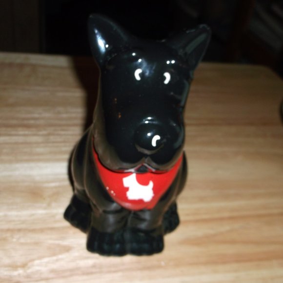 scottie dog glass figure sugar bowl - Picture 2 of 4